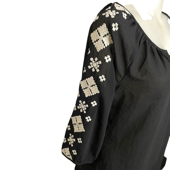 Black Chiffon 2 Blouse Boho Bundle 🖤 - Picture 4 of 15